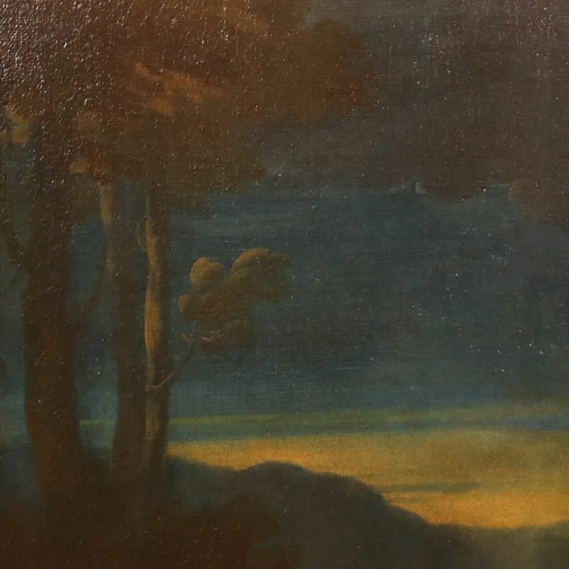 New Pamono Louis Dorigny, Figures, Oil on Canvas, 17th-18th Century, Framed
