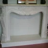 Pamono Louis IV Style Carrara Marble Fireplace by Gualtieri Dino> Fireplaces And Mantels