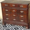 Outlet Pamono Louis Philippe Chest of Drawers in Walnut and Burl Walnut from Befos