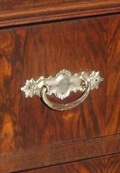 Outlet Pamono Louis Philippe Chest of Drawers in Walnut and Burl Walnut from Befos