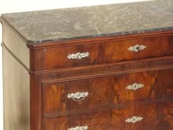 Outlet Pamono Louis Philippe Chest of Drawers in Walnut and Burl Walnut from Befos