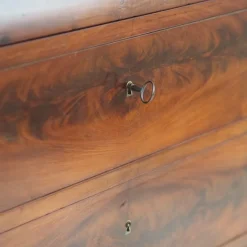Pamono Louis Philippe Dressing Table with Mirror and Marble Top, 1850s><noscript><img width=