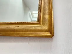 Pamono Louis Philippe Gold Leaf Gilded Wood Wall Mirror, 19th Century><noscript><img width=