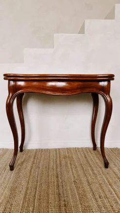 Pamono Louis Philippe Mahogany Game Table> Game Tables