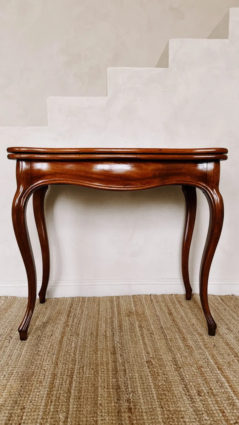 Pamono Louis Philippe Mahogany Game Table> Game Tables