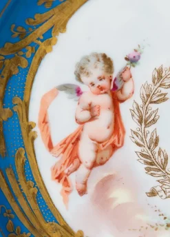 Pamono Louis Philippe Plate by Sèvres Château Des Tuileries, 1840s> Dinner Plates & Bowls