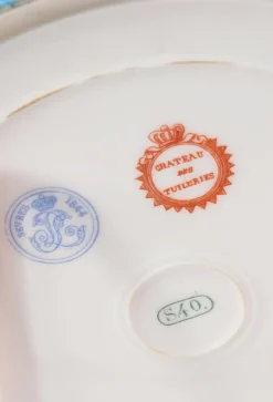 Pamono Louis Philippe Plate by Sèvres Château Des Tuileries, 1840s><noscript><img width=