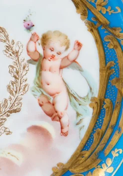 Pamono Louis Philippe Plate by Sèvres Château Des Tuileries, 1840s><noscript><img width=