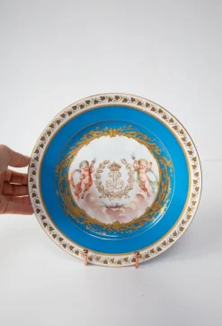 Pamono Louis Philippe Plate by Sèvres Château Des Tuileries, 1840s><noscript><img width=