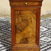 Pamono Louis Philippe Walnut and Burl Walnut Bedside Table> Nightstands