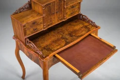 Pamono Louis Philippe Walnut Secretary Desk><noscript><img width=