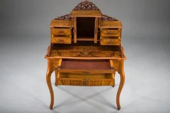 Pamono Louis Philippe Walnut Secretary Desk><noscript><img width=