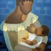 Pamono Louis Toffoli, Maternity in Blue, Original Lithograph> Prints & Multiples