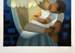 Pamono Louis Toffoli, Maternity in Blue, Original Lithograph> Prints & Multiples