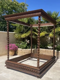 Hot Pamono Louis XIII Style Château Four-Poster Bed