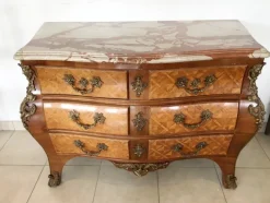 Pamono Louis XIV Style Chest of Drawers in Marquetry Wood with Chiseled Bronze> Dressers, Commodes & Chests