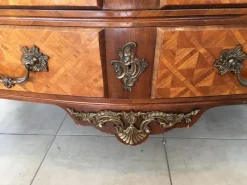 Pamono Louis XIV Style Chest of Drawers in Marquetry Wood with Chiseled Bronze><noscript><img width=