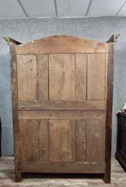 Pamono Louis XV Armoire in Marquetry, Elm and Walnut by Antoine Sertelon, 1773><noscript><img width=