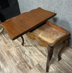 Outlet Pamono Louis XV Game Table in Marquetry