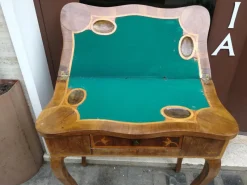 Best Pamono Louis XV Inlaid Wood Game Table