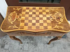 Best Pamono Louis XV Inlaid Wood Game Table