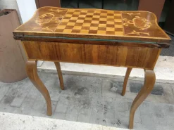 Best Pamono Louis XV Inlaid Wood Game Table