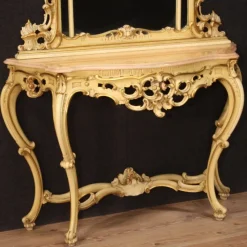 Best Pamono Louis XV Italian Console with Mirror, 1960s, Set of 2