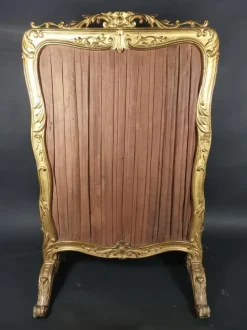 Pamono Louis Xv Period Fireplace Screen in Doré Wood and Tapestry, 18th Century><noscript><img width=