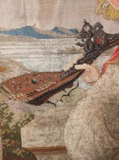 Pamono Louis Xv Period Fireplace Screen in Doré Wood and Tapestry, 18th Century><noscript><img width=