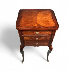 Pamono Louis XV Side Table or Nightstand with Drawers, France, 1760s> Nightstands