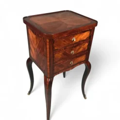 Pamono Louis XV Side Table or Nightstand with Drawers, France, 1760s><noscript><img width=