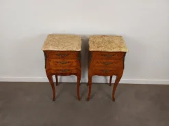 New Pamono Louis XV Style Bedside Tables, 1950s, Set of 2
