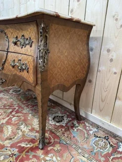 Discount Pamono Louis XV Style Chest of Drawers in Flower Marquetry