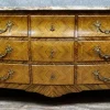 Clearance Pamono Louis XV Style Curved Chest of Drawers in Marquetry, 1880