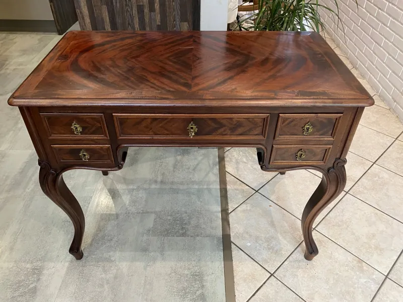 Online Pamono Louis XV Style Desk with Drawers and Shelves, 1890s