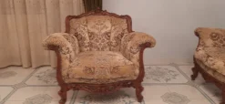 Sale Pamono Louis Xv Style Living Room Sofa and Armchairs from La Permanente Mobili Cantù, 1970s, Set of 3