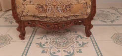 Sale Pamono Louis Xv Style Living Room Sofa and Armchairs from La Permanente Mobili Cantù, 1970s, Set of 3