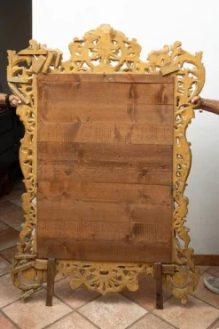 Outlet Pamono Louis XV Style Mirror in Gilded and Carved Wood, Florence, 19th Century