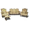 Pamono Louis XV Style Oak Living Room Set, Set of 4> Living Room Sets