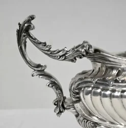 Pamono Louis XV Style Silver Bronze Planter, 19th Century><noscript><img width=