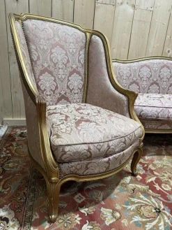 New Pamono Louis XV Style Sofa and Chairs, Set of 3
