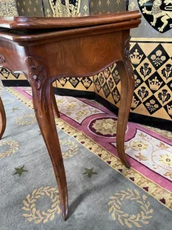Pamono Louis XV Walnut Games Table><noscript><img width=