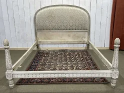 Pamono Louis XVI Beech Balleroy Bed, Early 20th Century