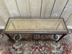 Pamono Louis XVI Canework Piano Bench><noscript><img width=
