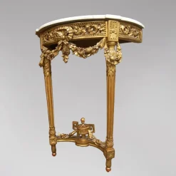 Pamono Louis XVI Demi-Lune Console, 1870s> Console Tables