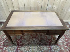 Pamono Louis XVI Directoire Style Bureau Plat in Mahogany><noscript><img width=