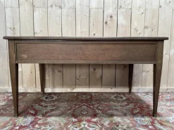 Pamono Louis XVI Directoire Style Bureau Plat in Mahogany><noscript><img width=