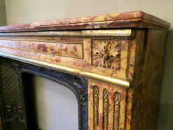 Pamono Louis XVI Fireplace Mantel in Breche Dalepp Marble><noscript><img width=
