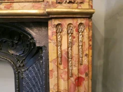 Pamono Louis XVI Fireplace Mantel in Breche Dalepp Marble><noscript><img width=