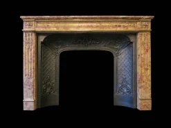 Pamono Louis XVI Fireplace Mantel in Breche Dalepp Marble><noscript><img width=